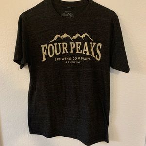 Four Peaks Grey logo tee